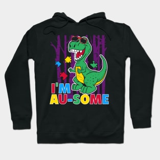 autism dinosaur autism awareness gifts Hoodie